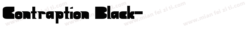 Contraption Black字体转换